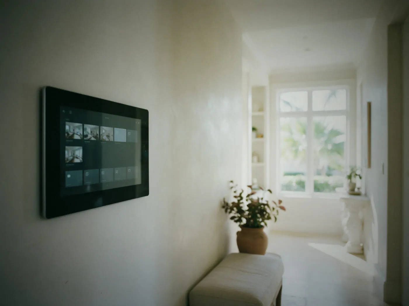 Control4 in-wall touchscreen