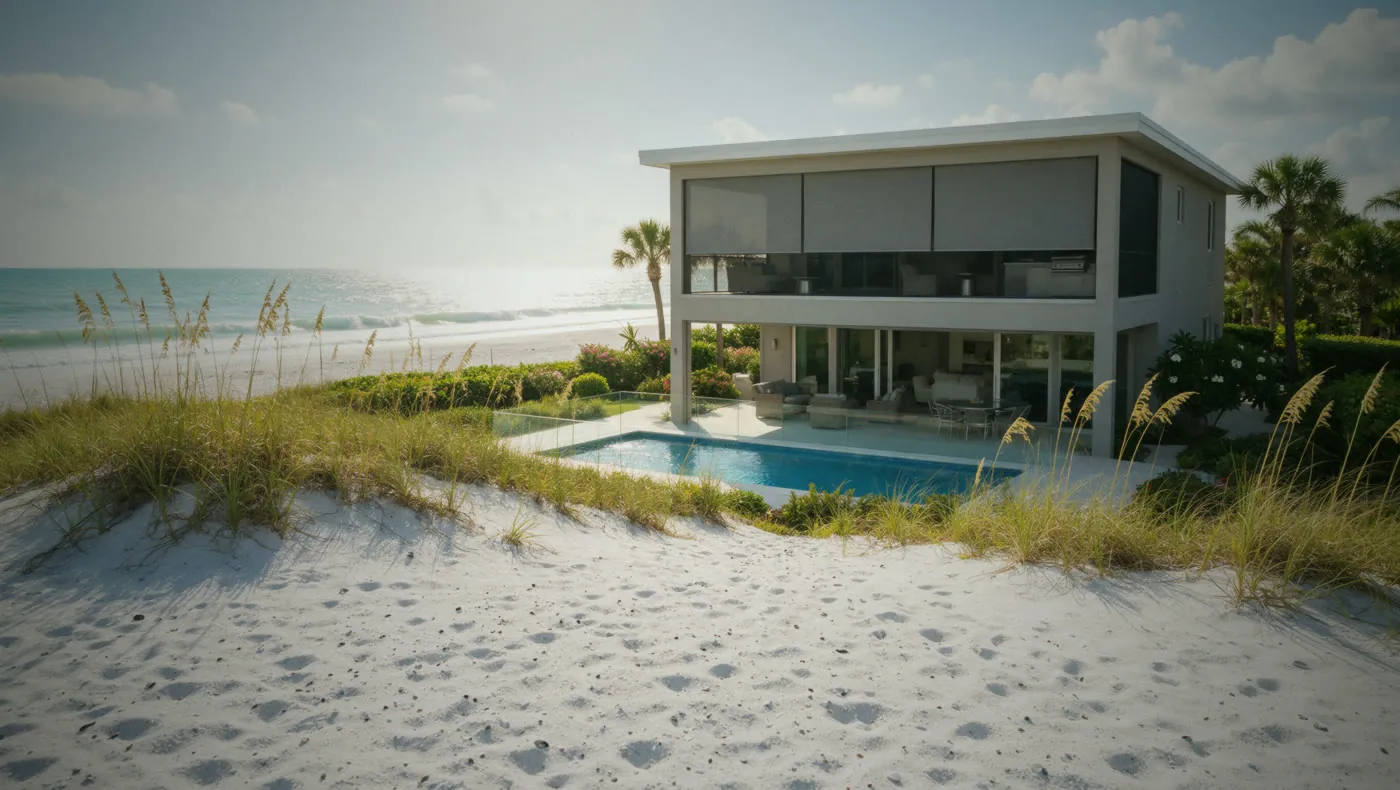 A typical Siesta Key house