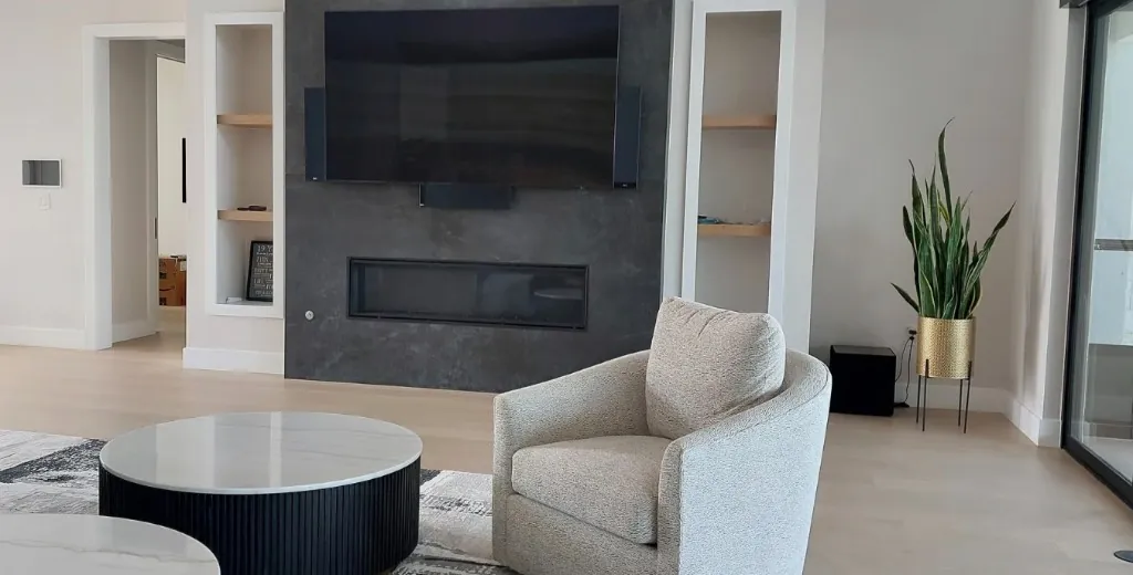 Finished living room