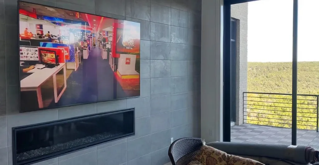 Living room with panoramic view
